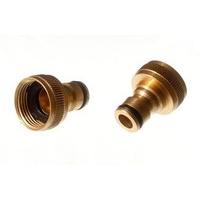 tap adaptor snap fit 13mm hose fitting solid brass pack of 50 