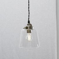 Tapered Glass Pendant Small Ceiling Light