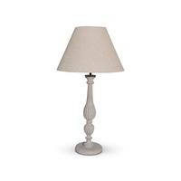 Tall Elegant Grey Wooden Table Lamp