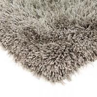 taupe super thick shaggy rug cascade 65x135