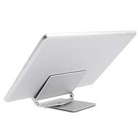 tablet stand Metal Desk Table tablet holder Adjustable Flexible Portable 360 Rotating Folding Silver