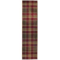 Tan Highland Tartan Rug Inverness 60X230