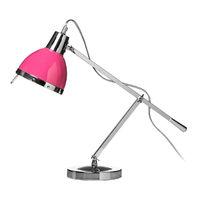 Table Lamp Adjustable Hot Pink ShadeChrome