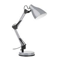 Table Lamp Fully Adjustable Grey Metal