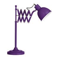 table lamp purple extendable