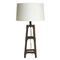 Table Lamp Metal Scaffold White Shade