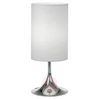Table lamp Flute 55 cm white chrome