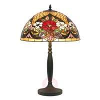 Table lamp with a floral pattern, Tiffany-style