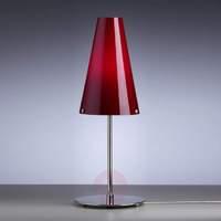 Table lamp by Walter Schnepel, red
