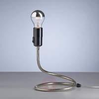 Table lamp LIGHTWORM by Walter Schnepel, nickel