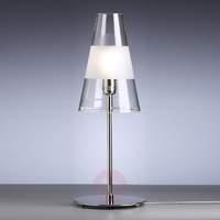 Table lamp by Walter Schnepel, clear, matt ring