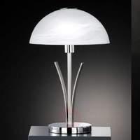 tasteful table lamp brava 40 cm chrome