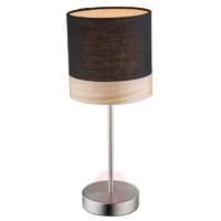 table lamp libba 35 cm black and wood