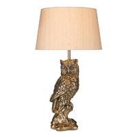 TAW4263 Tawny Owl Table Lamp In Bronze, Base Only