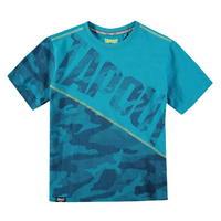 tapout camouflage panel t shirt junior boys