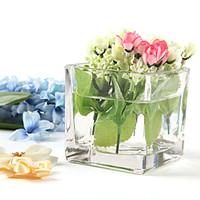 Table Centerpieces Square Glass Centerpiece Table Deocrations