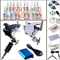 tattoo machine complete kit set machines 20pcs tattoo inks tattoo kits