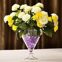 table centerpieces cone shaped glass vase table deocrations flowers no ...