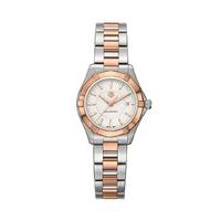 tag heuer aquaracer ladies rose gold stainless steel bracelet watch