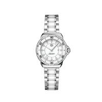 TAG Heuer ladies\' diamond-set white ceramic bracelet watch