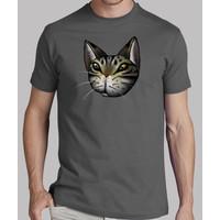 tabby cat face t shirt