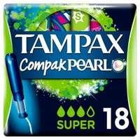 tampax compak pearl super applicator tampons single 18pk