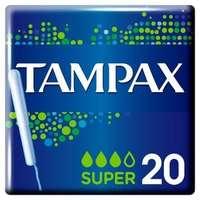 tampax super applicator tampon single 20pk