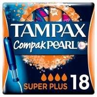 Tampax Compak Pearl Super Plus Applicator Tampons Single X18