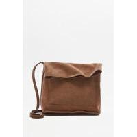 tan suede messenger bag brown