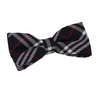 Tartan Navy & White with Red Bow Tie