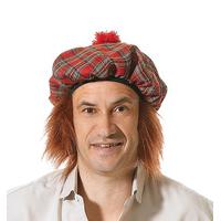 Tartan Scots Hat With Ginger Hair