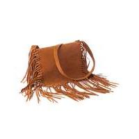 Tan Fringe Shoulder Bag