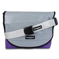 Tagger Purple Grey Complete Shoulder Bag 5001-PURP-GRY-WHT