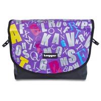 tagger purple alphabet shoulder bag 5001 blk purp blk