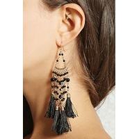 tassled chandelier earrings