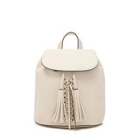 tasseled faux leather backpack