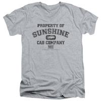 taxi property of sunshine cab v neck