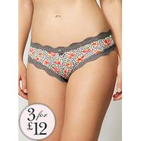 Tatiana animal rose Brazilian briefs