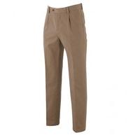 Tan Non-Iron Pleat Front Classic Fit Chinos 38\