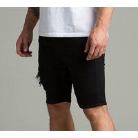 Tackon Denim Ripped Short