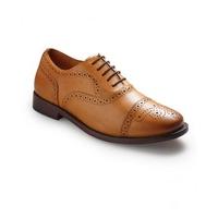 tan leather semi brogue shoes 9 savile row