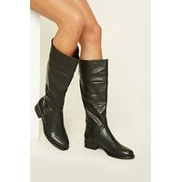 Tall Faux Leather Boots