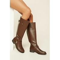 tall faux leather boots