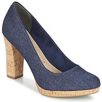 tamaris kege womens court shoes in blue