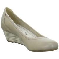 tamaris borage keil womens court shoes in beige