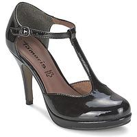 tamaris tulcea womens court shoes in black