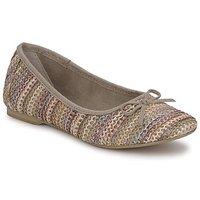 Tamaris STRIPE BALLERINA women\'s Shoes (Pumps / Ballerinas) in Multicolour