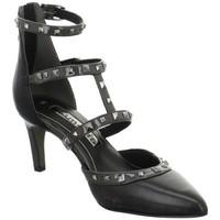 tamaris riemchen womens court shoes in black