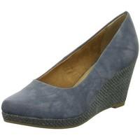 tamaris rossi keil womens court shoes in blue