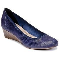 tamaris phibr womens court shoes in blue